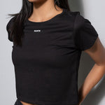 crop top Antimanchas negro para mujer de DANTE