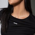 crop top Antimanchas negro para mujer de DANTE