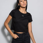 crop top Antimanchas negro para mujer de DANTE