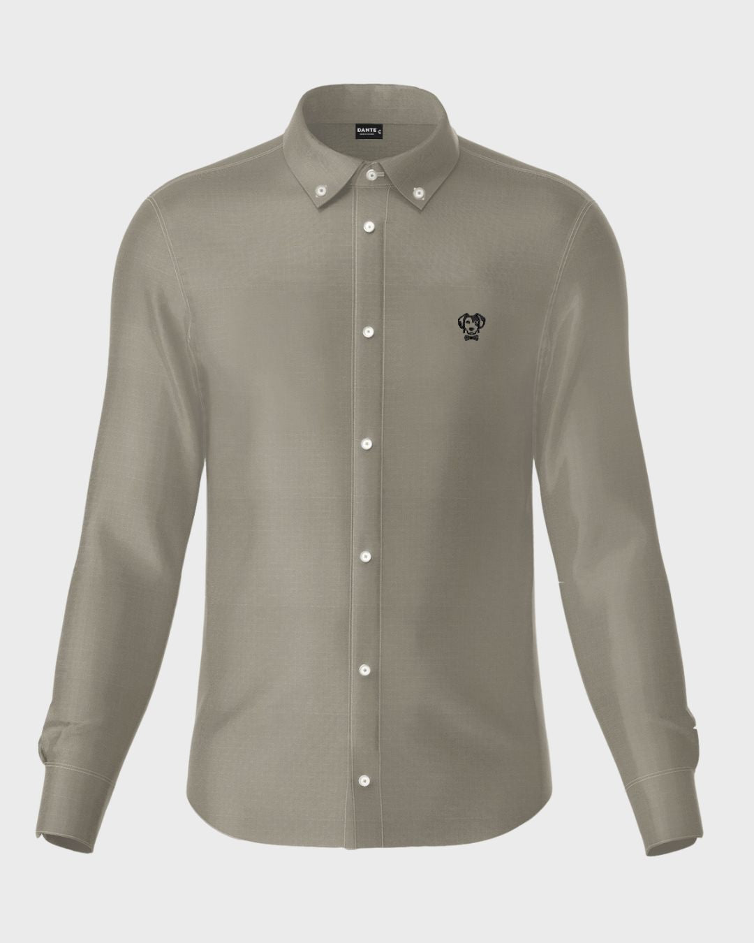 Camisa Antimanchas Oxford Gris - Talla Regular