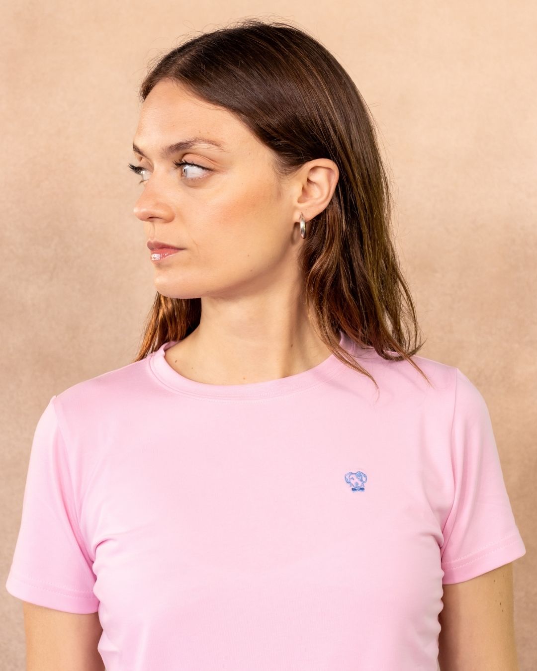 Camiseta Antimanchas de Mujer Rosado