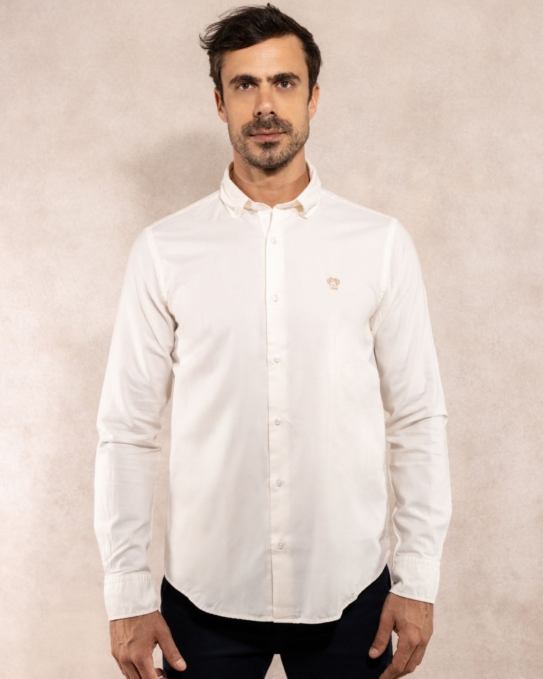 Camisa Antimanchas Oxford Ivory - Talla Regular