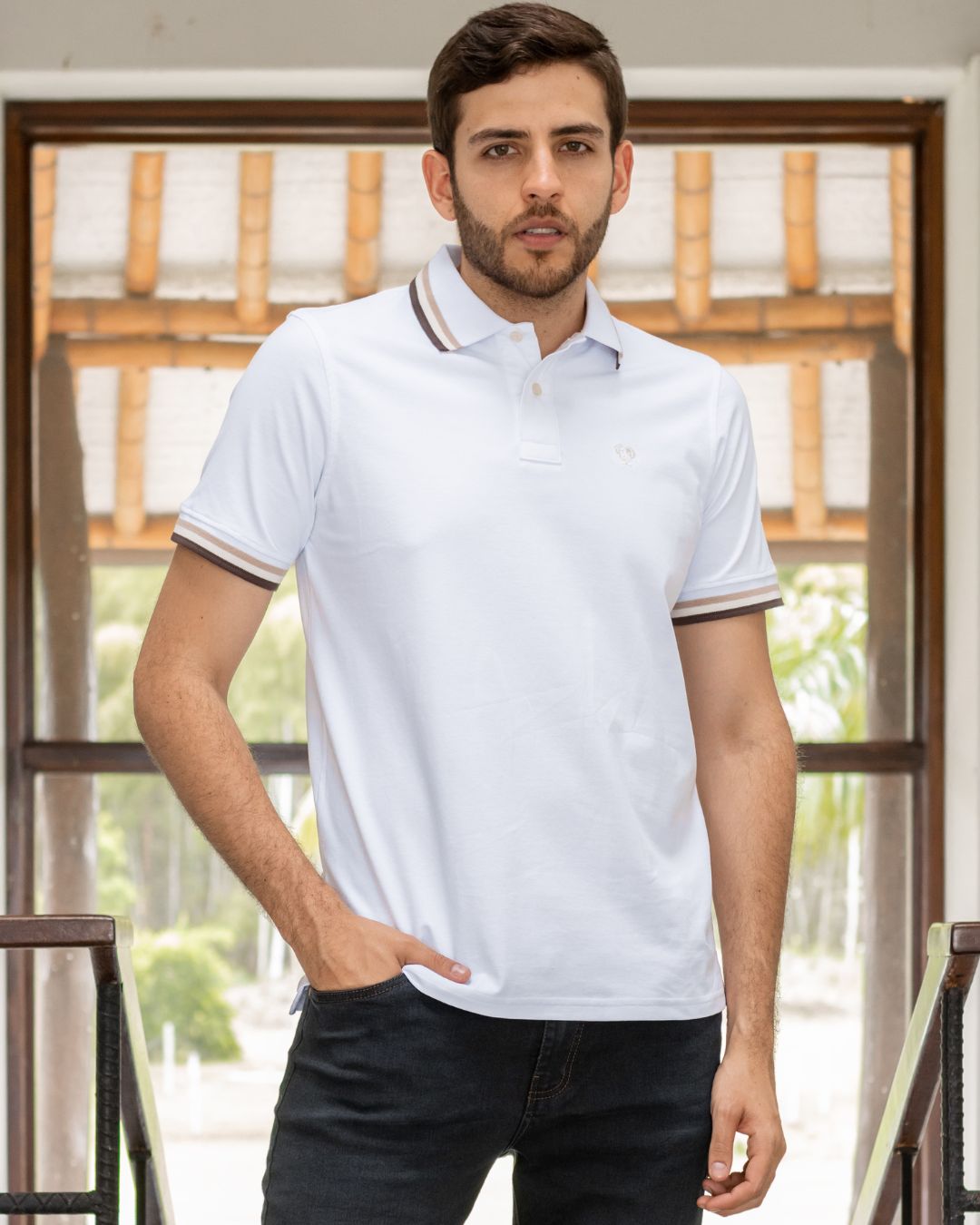 Polo Antimanchas Latte - Talla Slim