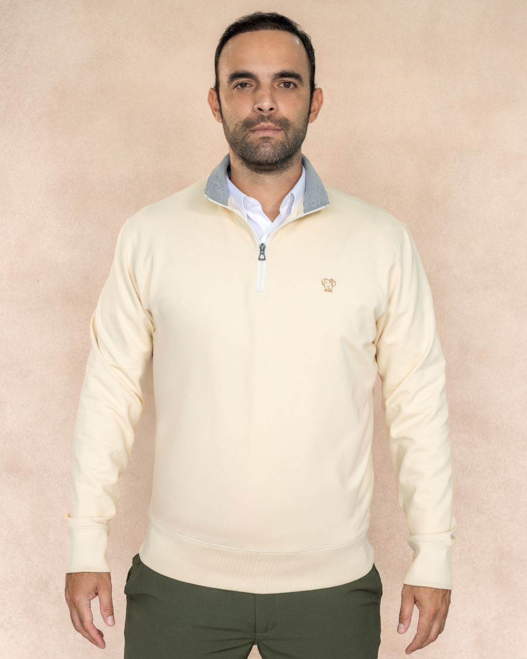 Halfzip Viana Antimanchas Ivory